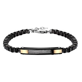 Feifuli Stainless Steel Link Chain Bracelets, Bracelet for Men&Women, Adjustable Clasp Stainless Steel Bracelets, Unique Present for Lover Family Friends Trendy Bracelets 7.3-8.7 Inches RD-JN1429