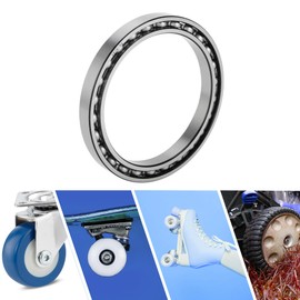 ACROPIX 6819 Deep Groove Ball Bearings P6 95x120x13mm Lubricated Bearings Open Type Silver Tone Scooter Skateboard Wheel