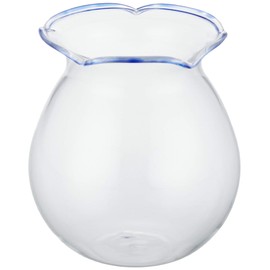 かわいい 手作り ガラス細工 金魚鉢 65mm ブルー CNF042