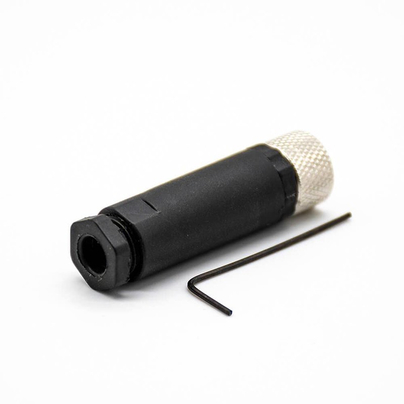 Elecbee M8 4-Pin Female Plug, A Code Sensor Cable Plug,