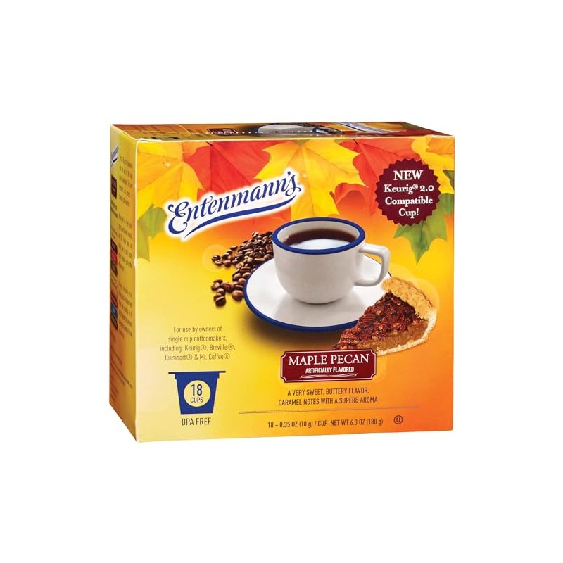 Entenmann's Coffee, Maple Pecan Flavored Single Serve Coffee Cups (for