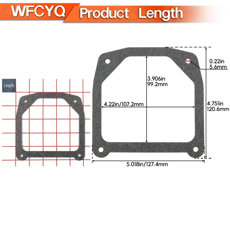 WFCYQ Valve Cover Gaskets Fit Kohler 7000 Series with Stamped