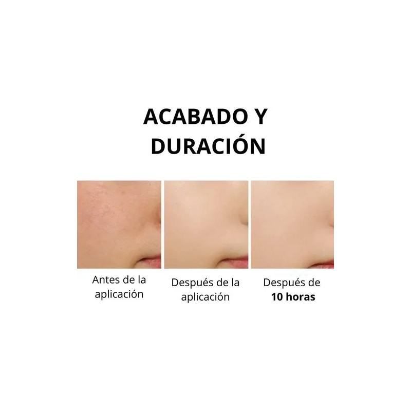 Base Cushion Tonymoly SPF50 Alta Cobertura 15g para Piel Clara