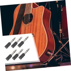 SUPVOX 6pcs Guitar Audio Adapter to Professional Converter for Microphone and Instruments and Compact Audio Connection for Recording Studios and Live