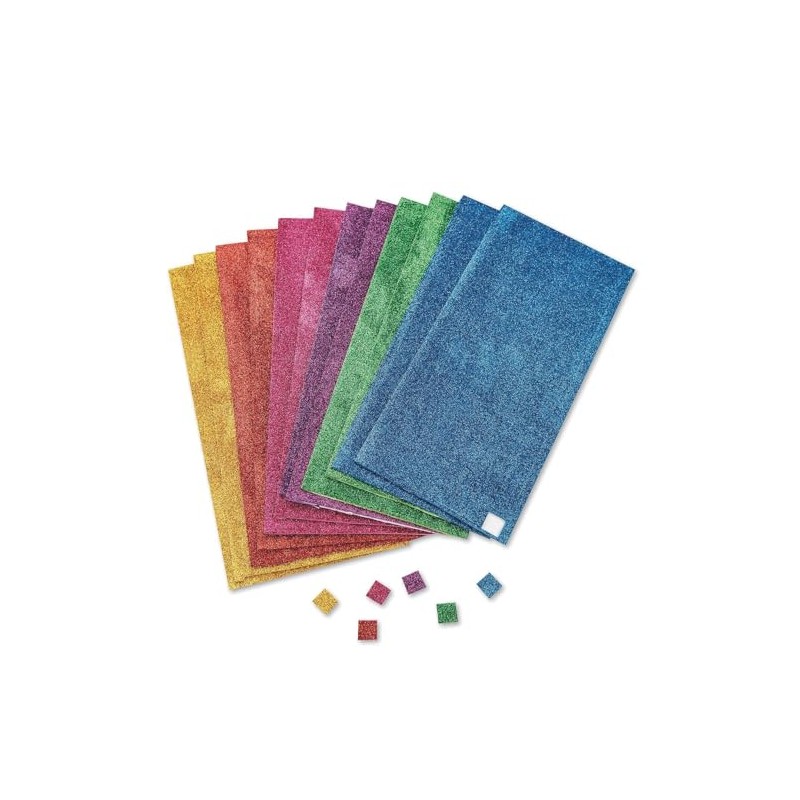 Color Splash! Adhesive Glitter Foam Squares