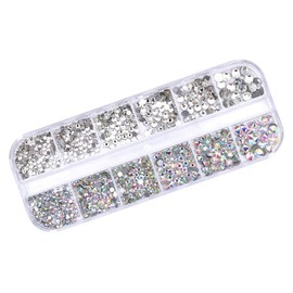 Ipetboom Flatback Gems Rhinestone Nail Art Accessories for DIY Jewelry Craft Embellishments Gemstone Decorative for Scrapbooking Cell Phones Christmas Ornaments