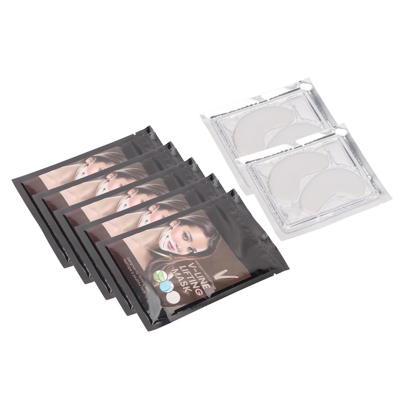 5pcs V Line Lifting Mask 2 Pairs Eye Mask Firm