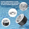 4 inch Sewer Cleanout Cap, Practical Expansion Pipe Plug Durable
