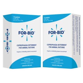 For-Bid Stool Eating Deterrent for Dogs & Cats – Vet-Recommended Coprophagia Deterrent for Dogs for 50+ Years – Effective, Pet Safe, Helps Reduce Odors & Won't Alter Food Taste – Made in The USA