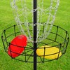 Topeakmart Disc Golf Set 12 Chain Disc Target Basket Portable