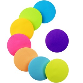 Sticky Notes, 560Sheets 8 Colors Round Shape Self Sticky Notes Pad, Bright Post Stickies, Super Sticky Notes Pad, Colour Sticky Notes for Office Home School Meeting(60mmx60mm)