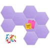 MISIXILE Felt Pin Board Hexagon Board Tiles Bulletin Board Memo