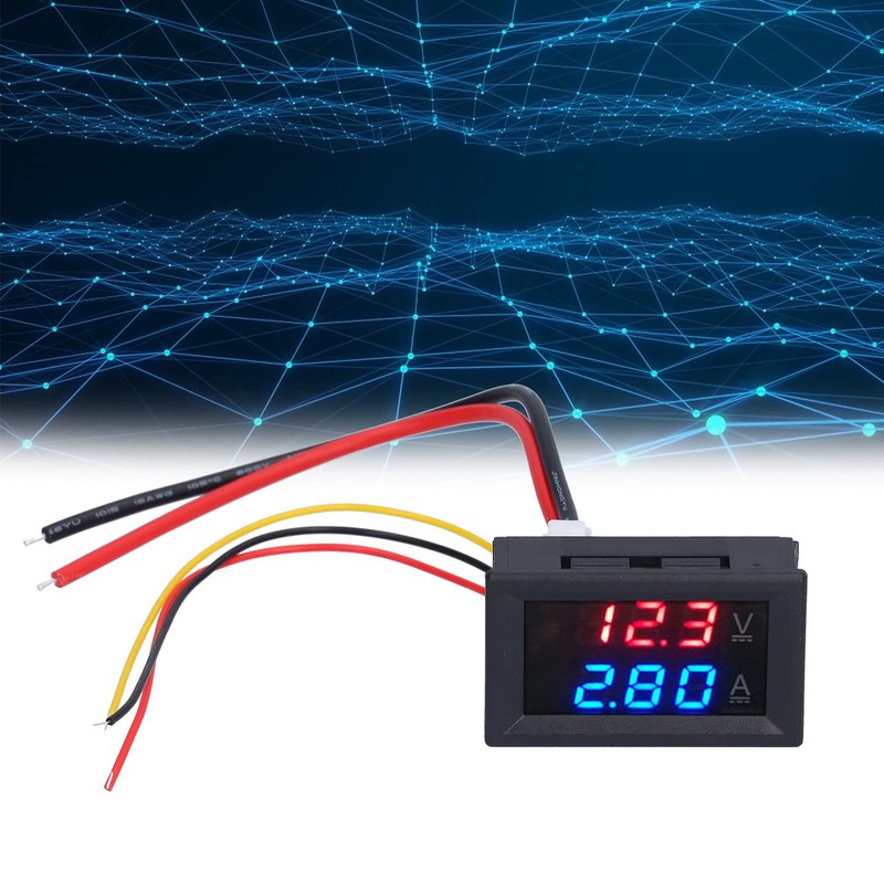 Voltímetro Amperímetro, multímetro Panel Equipo eléctrico Medidor Alcance DC 0V-100V