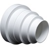 Universal reducer for ventilation systems 80/150 mm diameter, reducer connector