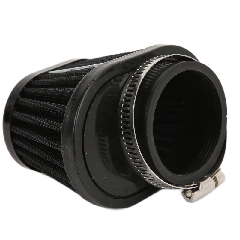 51mm/2in Motorcycle Air Filter ClampOn Dustproof Rubber Black Replacement for