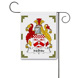 McBride Coat of Arms/McBride Family Crest 11 X 15 Garden Flag – Made in the U.S.A.