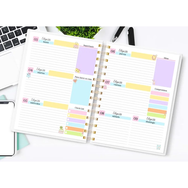 Agenda Directiva Cute 26/27 (medio Oficio)