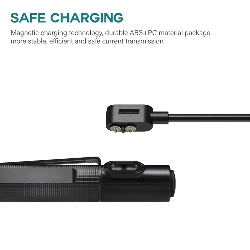 TUSITA Magnetic Charger Charging Cable Compatible with LEDLENSER P&H Models
