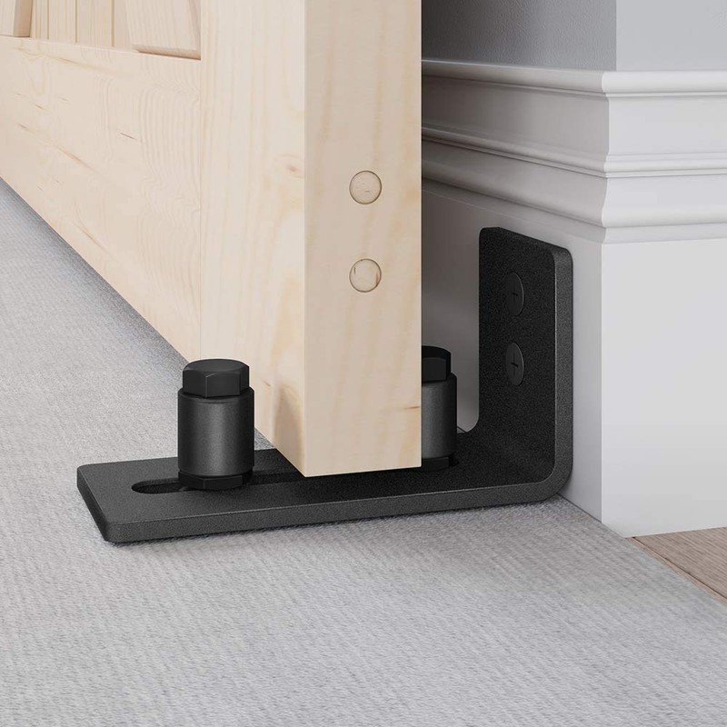 Shiwaki Sliding Barn Door Bottom Floor Guide,Adjustable Roller,Wall Mount System,Flush
