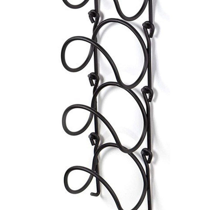 NOENNULL Wall Mounted Wine Racks Metal Wine Storage Shelf Wine