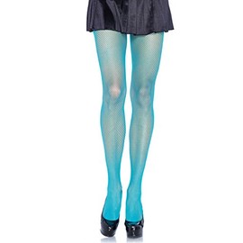 Leg Avenue Women's Fishnet Pantyhose, One Size, Neon Blue
