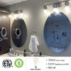 hykolity 3-Light Vanity Light Fixture, 5-Piece All-in-One Bathroom Set (E26