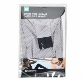 Mesh Wide Sports Headband - Unisex Sweat-Absorbing Hairband FREE Black 2ea