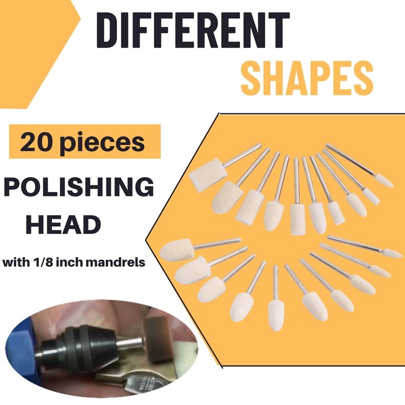 XUPYNAR 100PCS Polishing Buffing Wheel for Dremel Polishing Kit, Polishing