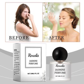 Roxelis Romantic Pair Of Jasmine Perfume, Light Elegant Exudes Charm Leave Fragrance Fragrance Eau De Toilette Wood Floral Notes