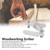 Woodworking Scriber Stainless Steel Locator Marking Center Finder Centerline Tool