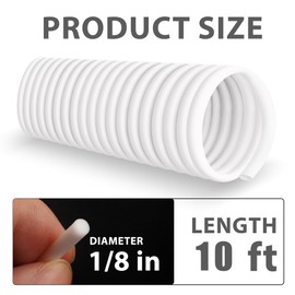 U0U Backer Rod 1/8 Inch,Foam Backer Rod Caulk Saver for Gaps and Joint Concrete Filling,10Ft White Concrete Expansion Joint Filler (1/8 inch*10 feet)