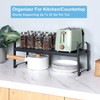 2 Pack Expandable Cabinet Countertop Shelves, Stackable Shelves Organizers For