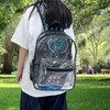 Wdfpideg 2-Pack Clear PVC Backpacks with Quilted Pockets Perfect for
