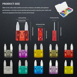 HAOBO 120PCS Car Fuses Assortment Kit, Automotive Mini Fuse, Low Profile Mini Blade Fuse Assortment with Fuse Puller, 2A 3A 5A 7.5A 10A 15A 20A 25A 30A 35A Replacement Fuses for Car RV Truck Boat