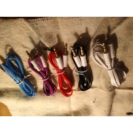 Unbranded 3ft Mini-Stereo Audio Cable 2.5mm Mini Plug to 2.5mm Mini Plug flat cable