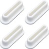 FMHXG 4PCS Silicone Drain Plugs for Sinks Oval Shaped Overflow
