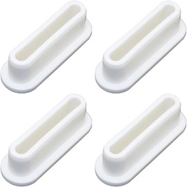 FMHXG 4PCS Silicone Drain Plugs for Sinks Oval Shaped Overflow Plugs Inner Diameter 48.9mm/1.92 inches for Kitchen Bathroom Shopping Mall Hotel Washbasin Overflow Covers Reusable