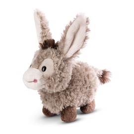 NICI Donkeylee Donkey 49032 Cuddly Toy Donkey 18 cm Grey Standing Sustainable Soft Toy Made of Soft Plush, Cute Plush Toy for Cuddling and Playing, for Children and Adults, Great Gift Idea