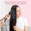 Enhanced Ceramic Hair Straightener Brush by MiroPure, 2-in-1 Ionic Straightening