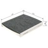 Bosch R2413 Cabin Air Filter with Activated Carbon