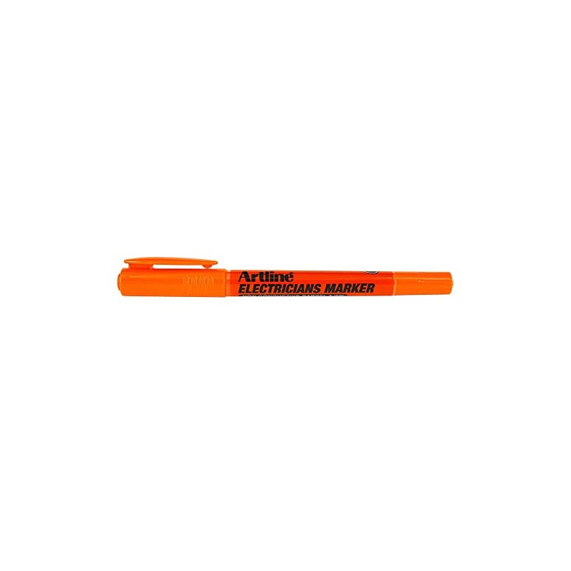 Artline Electricians Orange Marker Pen Dual Tip