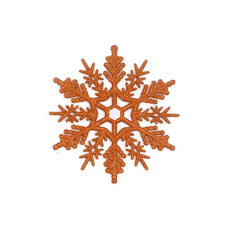 YYCRAFT 6pcs Large Glitter Snowflake Ornament 10 Inch for Christmas