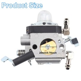 ZAMDOE Carburetor for Wacker BS50-2 BS50-2i BS60-2 BS60-2i BS70-2i Rammers for Walbro HDA 242 HDA 252 Carb 0165604 Chainsaw Lawn Mower Parts, with Primer Bulb Gasket Fuel Line