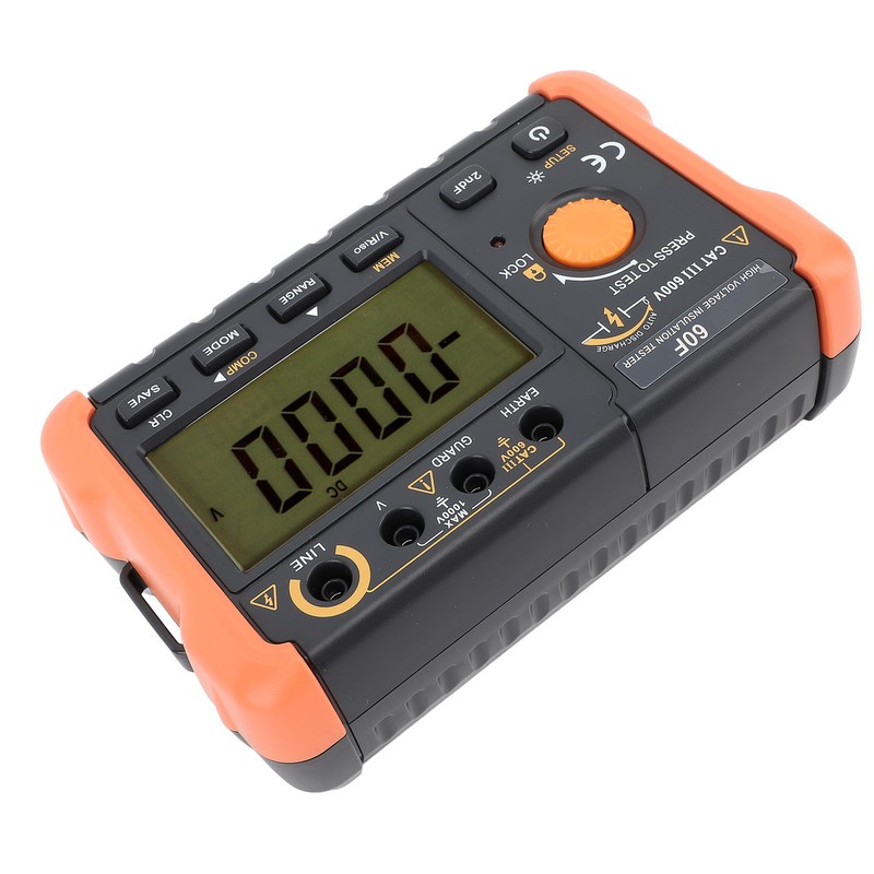 Insulation Tester Megohmmeter 50V~2500V Resistance Meter 1.3mA with Overload Protection