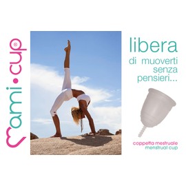 Kit Menstruationstasse MamiCup® M+L (Türkis) - Weiches, flexibles, wiederverwendbares medizinisches Silikon