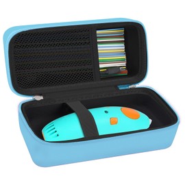 Leayjeen Storage Case Compatible with 3Doodler Start+ Essentialsfor 3D Pen Set for Kids, Fit for 3D Printing Pen Carrying case(Case Only)-Blue