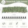6 Pack 10FT Cheesecloth Table Runner 20 x 120 inch