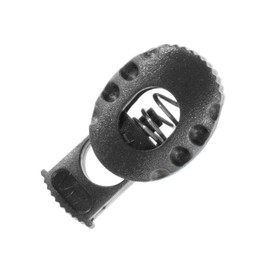 Turtle Cord Lock Toggle (Black, 6 Pack) - Plastic Drawstring Toggle Switch Cord Lock with Heavy Duty Springs