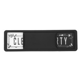 PATIKIL Dishwasher Magnet Clean Dirty Sign, 7x2" Clean & Dirty Dishwasher Indicator Slider Black Acrylic Magnet Sign Easy to Read Kitchen Accessory, Black & White