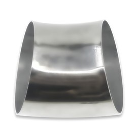 Gorniloxam OD 4 inch 45 degree exhaust elbow Pipe (Mandrel Bend Elbow) SS304 Stainless Steel Bend Suitable for Car Modified Exhaust Elbow Pipe, Stair Handrail, etc (1 pcs)